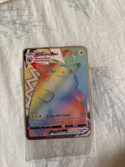 Pikachu VMAX 188/185 Rainbow Rare Vivid Voltage Pokemon Holo - Image 3