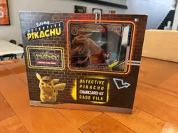 Detective Pikachu Charizard Case File Box Sealed Pokemon TCG - Image 1