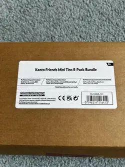 Pokemon TCG Kanto Friends Mini Tin 5-Pack | Amazon Exclusive - Outer Seal Open - Image 2