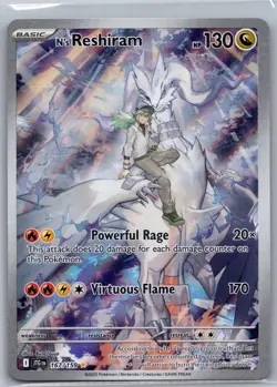 N's Reshiram 167/159 Illustration Rare Journey Together Pokemon Holo Near Mint - Image 1