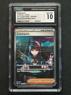 Cassioppeia 094/064 Shrouded Fable CGC 10 Pokemon Card - Image 1