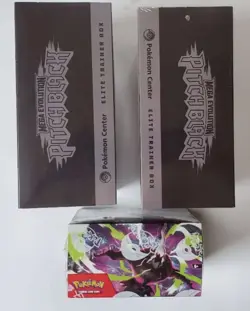 Pokemon Pitch Black - 2x Pokemon Center Elite Trainer Box + Booster Box - SEALED - Image 2