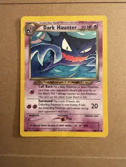 Pokemon Dark Haunter TCG Card Neo Destiny 36/105 Regular Card MP - Image 1