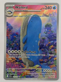 Pokemon TCG Wailord 162/159 Illustration Rare Holofoil - Image 1