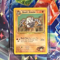 Wizards of the Coast Pokemon TCG Brock's Graveler 40/132 Gym Heroes EN 2000 - Image 1