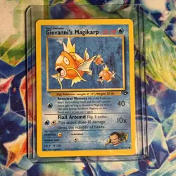 Pokemon Giovanni's Magikarp 73/132 Gym Challenge Common 30 HP Regular Unlimited - Image 1