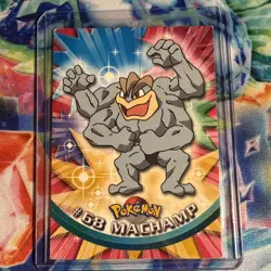 LP #68 Machamp Pokemon 1999 Topps TV Animation Edition Series 1 Blue Logo 1 - Image 1