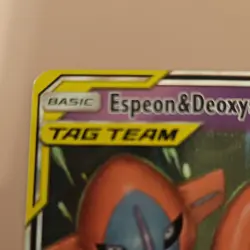 Pokemon Espeon & Deoxys GX TAG TEAM 72/236 Unified Minds Holo UR 260 HP ENG - Image 2