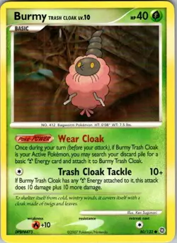Burmy Trash Cloak 80/132 Secret Wonders Pokemon Near Mint - Image 1