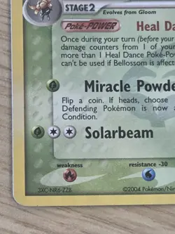 Bellossom 16/101 Pokemon Hidden Legends Reverse Holo - Image 5