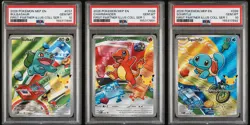 POKEMON FIRST PARTNER ILLUSTRATION PSA 10 SEQUENTIAL SET 37 38 39 GEN 1 KANTO - Image 1