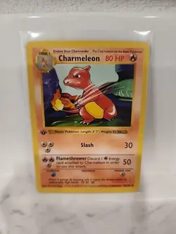 1st Edition SHADOWLESS Charmeleon 24/102 Base Set Non Holo 1999 Pokemon - Image 1