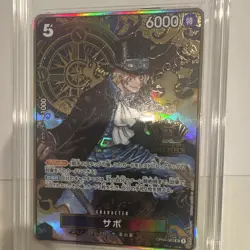Bandai Sabo OP04-083 TAG 10 Foil Full Art Special Rare One Piece JP - Image 2