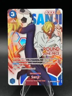 Round 1 Sanji English One Piece Promo OP15-047 In Hand! - Image 1