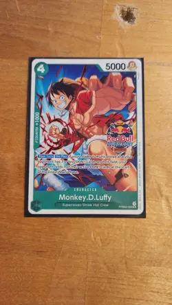 NEAR MINT: Monkey.D.Luffy (Red Bull Double Don!!) - One Piece Promotion Cards - Image 2