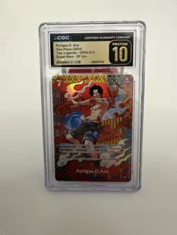 One Piece Portgas.D.Ace OP02-013 English SR SP Pristine 10 - Image 1