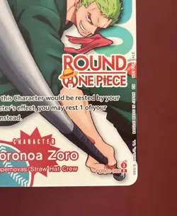Round1 Promo #PRB02-006 Roronoa Zoro Round One English One Piece - Image 5
