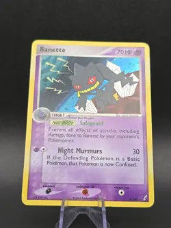 Pokemon Card Banette 1/100 Crystal Guardians Reverse Holo Foil Rare LP 2006 - Image 1