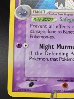 Pokemon Card Banette 1/100 Crystal Guardians Reverse Holo Foil Rare LP 2006 - Image 5