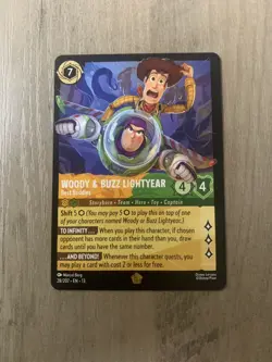 Lorcana Attack of the Vine! Woody & Buzz Lightyear Best Buddies 28/207 - Image 1