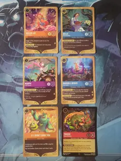 Disney Lorcana: Attack Of The Vine! Gold Seasons Promo Lot Of 6 - Image 1