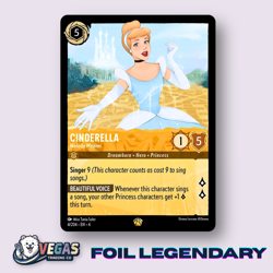 Cinderella Melody Weaver 4/204 Cold Foil Legendary Ursula's NM Disney Lorcana - Image 1