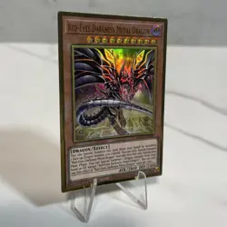 Yugioh Red-Eyes Darkness Metal Dragon MGED-EN009 Rare Gold (Alternate Art) - NM - Image 3