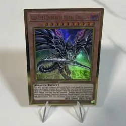 Yugioh Red-Eyes Darkness Metal Dragon MGED-EN009 Rare Gold (Alternate Art) - NM - Image 5