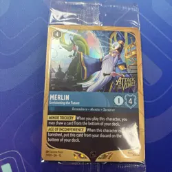 Disney Lorcana Attack Of The Vine Merlin Envisioning The Future Prerelease Promo - Image 1