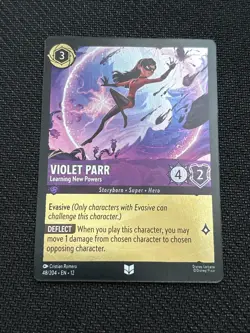 Violet Parr - Learning New Powers 48/204 COLD FOIL Wilds Unknown Disney Lorcana - Image 1
