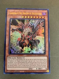 Yugioh Gandora-G the Dragon of Destruction MP25-EN177 Ultra Rare NM 1st Edition - Image 1