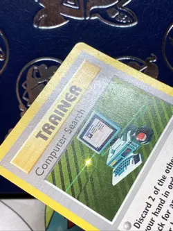 LP (Shadowless) Pokemon COMPUTER SEARCH Card BASE Set 71/102 Non-Holo Rare WOTC - Image 3