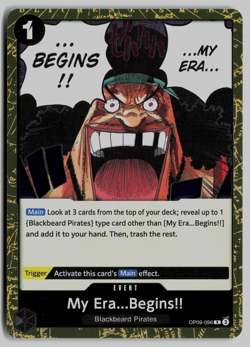 One Piece TCG Card Game - OP09-096 - My Era ... Begins!! - x3 - English - Image 1