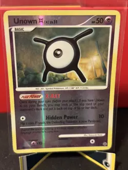 Pokemon TCG Card 2007 Secret Wonders - Unown X 71/132 Reverse Holo - Image 1