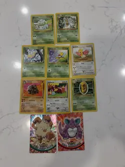 Vintage Pokemon lot of 8 mix of German/English cards plus # 57 Prime Ape & # 34 - Image 1