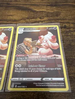 Alcremie Pokemon Cards TCG TG08/TG30 Trainer Gallery Holo Brilliant Stars X2 - Image 2