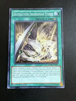 Destruction Swordsman Fusion 1st Ed. YuGiOh Breakers of Shadow #BOSH-EN059 - Image 1
