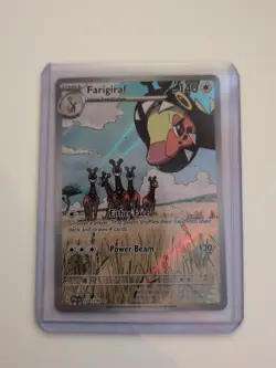 Pokemon TCG Farigiraf Illustration Rare Card 228/193 S&V Paldea Evolved - Image 1