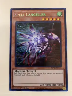 Yugioh Spell Canceller MP25-EN131 1st Edition Prismatic Secret Rare NM - Image 1