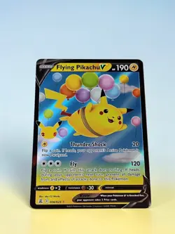 🔥LP Pokemon Card Flying Pikachu V 006/025 Celebrations Holo - Image 1