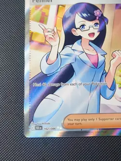 Pokemon TCG Fennel Trainer Card Black Bolt Full Art SV 162/086 NM Condition - Image 3