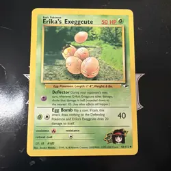 Erika's Exeggcute 43/132 Gym Heroes Series Uncommon Pokemon Card 1999-2000 - Image 1