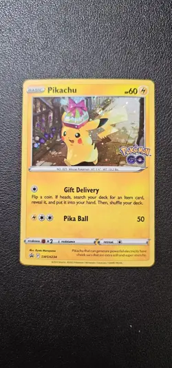 Pikachu SWSH234 Sword & Shield Promo Holo Card Near Mint Condition - Image 1