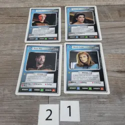 1994 Star Trek: The Next Generation CCG - (4) Cards - Image 1