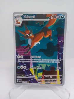 Thievul 092/084 Pitch Black Illustration Rare Pokemon TCG Card - Image 1