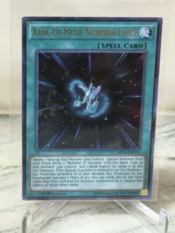 YUGIOH Rank-Up-Magic Numeron Force MP14-EN101 1ST EDITION NM NEVER PLAYED!!!. - Image 1