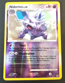 Nidorino 74/111 Platinum Rising Rivals Reverse Holo Pokemon Card NM - Image 1