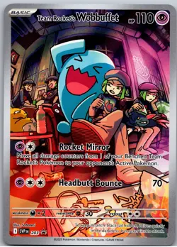 Team Rocket's Wobbuffet Promo SV: Scarlet & Violet Promo Cards 203 NM - Image 1