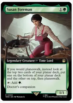 Susan Foreman (Extended Art) MTG WHO | Doctor Companion | EDH Planechase | NM - Image 1