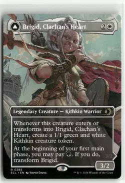 Brigid, Clachan's Heart Borderless Lorwyn Eclipsed MTG NM - Image 1